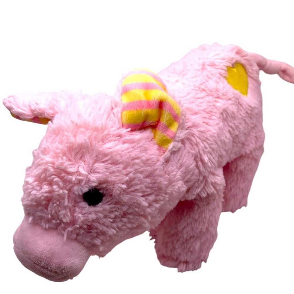 Manhattan Toy Co pink plush pig stuffed animal 7”